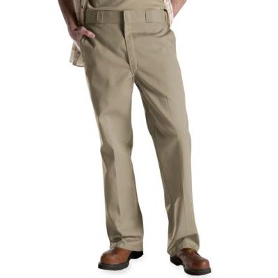 Dickies Tan/Khaki Original Work Flat Front Non-Iron Pants