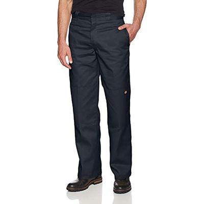 Dickies Men's Loose Fit Double Knee Twill Work Pant, Charcoal Grey, 42W x 30L