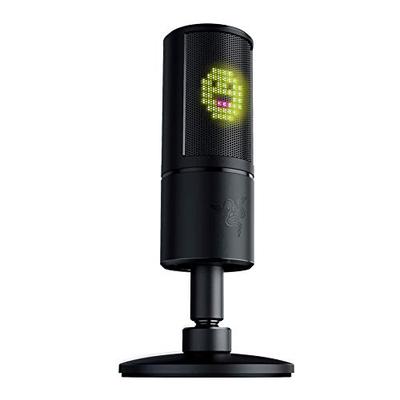 Razer Seiren Emote Streaming Microphone: 8-bit Emoticon LED Display - Stream Reactive Emoticons - Hy
