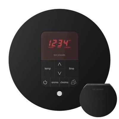 Mr. Steam iTempo Plus Round Shower Thermostat and Steamhead MSITPLUSRD- Finish: Matte Black