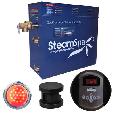SteamSpa Indulgence 9kW Steam Bath Generator Package in Oil Rubbed Bronze