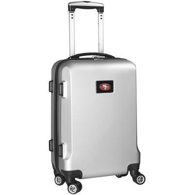 "San Francisco 49ers Silver 20"" 8-Wheel Hardcase Spinner Carry-On"