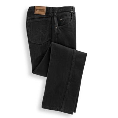 Wrangler Men's Jeans Rugged Wear Relaxed Fit Black 42W x 29L