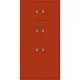 BISLEY Armoire à casiers LateralFile™, 6 casiers, hauteur 4 x 375 mm, 2 x 755 mm, séville