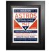 Houston Astros 12'' x 16'' Dual Tone Framed Wall Art