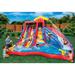 Banzai kids Hydro Blast Inflatable Backyard Waterpark Activity Pool Play Center in Blue/Red/Yellow | 10 H x 16 W x 16 D in | Wayfair BAN-90370