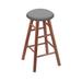 Holland Bar Stool Swivel 24" Counter Stool Wood/Upholstered/Leather in Gray | 24 H in | Wayfair RC24OTMed007