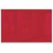 MooreCo Liso Wall Mounted Magnetic Glass Board Glass/Metal in Gray/Red | 48 H x 1 D in | Wayfair GWB406-Red