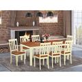 Red Barrel Studio® Loraine Butterfly Leaf Rubberwood Solid Wood Dining Set Wood in White/Brown | 30 H in | Wayfair 910A4FC6A9CF4F8DA132544625604885