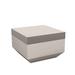 Vondom Vela - Resin Outdoor Ottoman - 23.5"x23.5" - Basic Plastic in Gray/Brown | 15.75 H x 23.5 W x 23.5 D in | Wayfair 54070-TAUPE