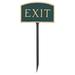 Montague Metal Products Inc. Exit Statement Garden Sign Metal | 5.5 H x 9 W x 0.25 D in | Wayfair SP-56sm-LS-HGG