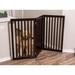 Tucker Murphy Pet™ Free Standing Pet Gate Wood (a more stylish option) in Black/Brown | 4 H x 23 W x 40 D in | Wayfair