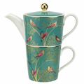 Portmeirion Sm Chelsea Collection Tea For One 12Oz. Bone China in Green | 4.06 H x 7.72 W x 8.66 D in | Wayfair 727649