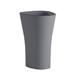 Vondom Bones Resin Pot Planter Resin/Plastic in Gray | 27.5 H x 17.25 W x 20.5 D in | Wayfair 57002A-STEEL