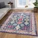 Blue/Navy 63 x 0.4 in Area Rug - Corrigan Studio® Kymiere Abstract Navy Blue Area Rug Polypropylene | 63 W x 0.4 D in | Wayfair