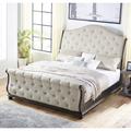 Lark Manor™ Aniah Tufted Sleigh Bed Upholstered/Polyester | 64 H x 66 W x 100 D in | Wayfair 2EB4B4C851FE4B61B9BA4B334A9E2DD5