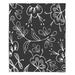 Wildon Home® Lafreniere Charcoal Flora Mix Throw Polyester in Brown | 51" W x 60" L | Wayfair 903443C8ADF546E7961A77F59E54788F