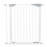 Tucker Murphy Pet™ Safety Free Standing Pet Gate Metal (a highly durability option) in Blue/White | 37 H x 3 W x 30 D in | Wayfair