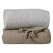 Excel Hometex Luxurious 100% Cotton Throw in Gray/Brown | 50 W in | Wayfair 2 Piece Chevron Throw Blanket Set-Beige