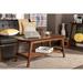 George Oliver Steubenville Coffee Table w/ Storag Wood in Brown/Red | 20 H x 43 W x 21 D in | Wayfair 135E3240DC3C446880CDA509D8E983E2