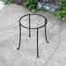 Winston Porter Drumnasole Ring Stand Birdbath Metal in Black | 14 H x 12 W x 12 D in | Wayfair FB-14