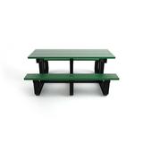 Frog Furnishings Park Place Outdoor Picnic Table Plastic in Green | 30.5" H x 72" W x 58" D | Wayfair PB6GREPARKP