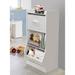 Loan Red Barrel Studio® Toy Organizer w/ Bins Wood/MDF in White | 37.75 H x 15.5 W x 15.75 D in | Wayfair F44DC09AEAE14F7EA198521D014C21EA