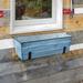 Gracie Oaks Peachland Galvanized Steel Window Box Planter Metal in Blue | 8.75 H x 24 W x 7.5 D in | Wayfair 0BA85DDE4CDD4473BB80B6AC1BD279F4