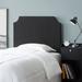 DormCo DIY Headboard - College Bedding Panel Headboard Upholstered/Polyester/Linen in Black | 36 H x 40 W x 2 D in | Wayfair DC-DIY-HB-BLK