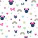York Wallcoverings Disney Minnie Mouse Rainbow 33' L x 20.5" W Wallpaper Roll Non-Woven in Pink/White/Blue | 20.5 W in | Wayfair DI0991
