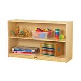 Jonti-Craft 2 Compartment Shelving Unit w/ Wheels Wood in Brown | 29.5 H x 48 W x 15 D in | Wayfair 0393JCPW