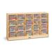 Jonti-Craft® 20 Compartment Cubby w/ Wheels Wood in Brown | 29.5 H x 48 W x 15 D in | Wayfair 04210JCMG
