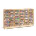 Jonti-Craft 30 Compartment Cubby w/ Bins Wood in Brown | 35.5 H x 57.5 W x 15 D in | Wayfair 04310JCPW