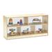 Jonti-Craft® 3 Compartment Shelving Unit w/ Wheels Wood in Brown | 35.5 H x 48 W x 15 D in | Wayfair 0782JCPL