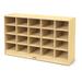 Jonti-Craft® 20 Compartment Cubby w/ Wheels Wood in Brown | 29.5 H x 48 W x 15 D in | Wayfair 0420JCMG