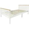 Lit blanc pas un matelas milano pine 90/200