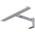 Led Applique Murale 'Lorik' en métal pour salle de bain - chrome, blanc satiné