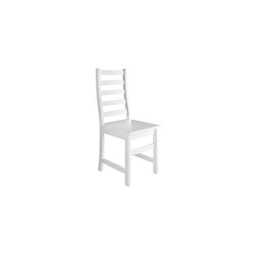 Weißer Stuhl Eris Küchenstuhl Massivholzstuhl Esszimmerstuhl 90.71-21 W