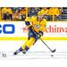 Roman Josi Nashville Predators Unsigned Gold Jersey Skating Photograph