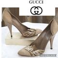 Gucci Shoes | Beautiful Vintage Gucci Heels Size 6.5 B | Color: Brown/Tan | Size: 6.5
