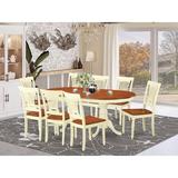 Lark Manor™ Ruhlman Butterfly Leaf Rubberwood Solid Wood Dining Set Wood in White | Wayfair 624F4561DA264D8DB10E413DA8A86D23