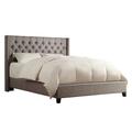 Zipcode Design™ Kaster Tufted Upholstered Low Profile Standard Bed Metal in Brown | 52.8 H x 70.08 W x 88.58 D in | Wayfair