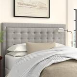 Zipcode Design™ Kaster Panel Headboard Upholstered/Linen in Gray | 52.6 H x 65 W x 4 D in | Wayfair D9B5F728C3044BEEA947B191197197A1