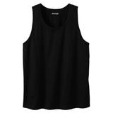 Men's Big & Tall Heavyweight Cotton Tank by KingSize in Black (Size XL)