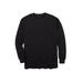 Men's Big & Tall Waffle-knit thermal crewneck tee by KingSize in Black (Size 3XL) Long Underwear Top