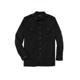 Men's Big & Tall Long Sleeve Pilot Shirt by Boulder Creek® in Black (Size 3XL)