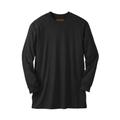 Men's Big & Tall Boulder Creek™ Heavyweight Long-Sleeve No Pocket Crewneck Tee by Boulder Creek in Black (Size XL)