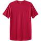 Men's Big & Tall Shrink-Less™ Lightweight Longer-Length Crewneck Pocket T-Shirt by KingSize in Red (Size 4XL)