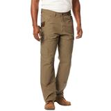 Men's Big & Tall Ripstop Cargo Pants by Wrangler in Bark (Size 46 30)