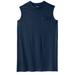 Men's Big & Tall Shrink-Less™ Longer-Length Lightweight Muscle Pocket Tee by KingSize in Navy (Size L) Shirt